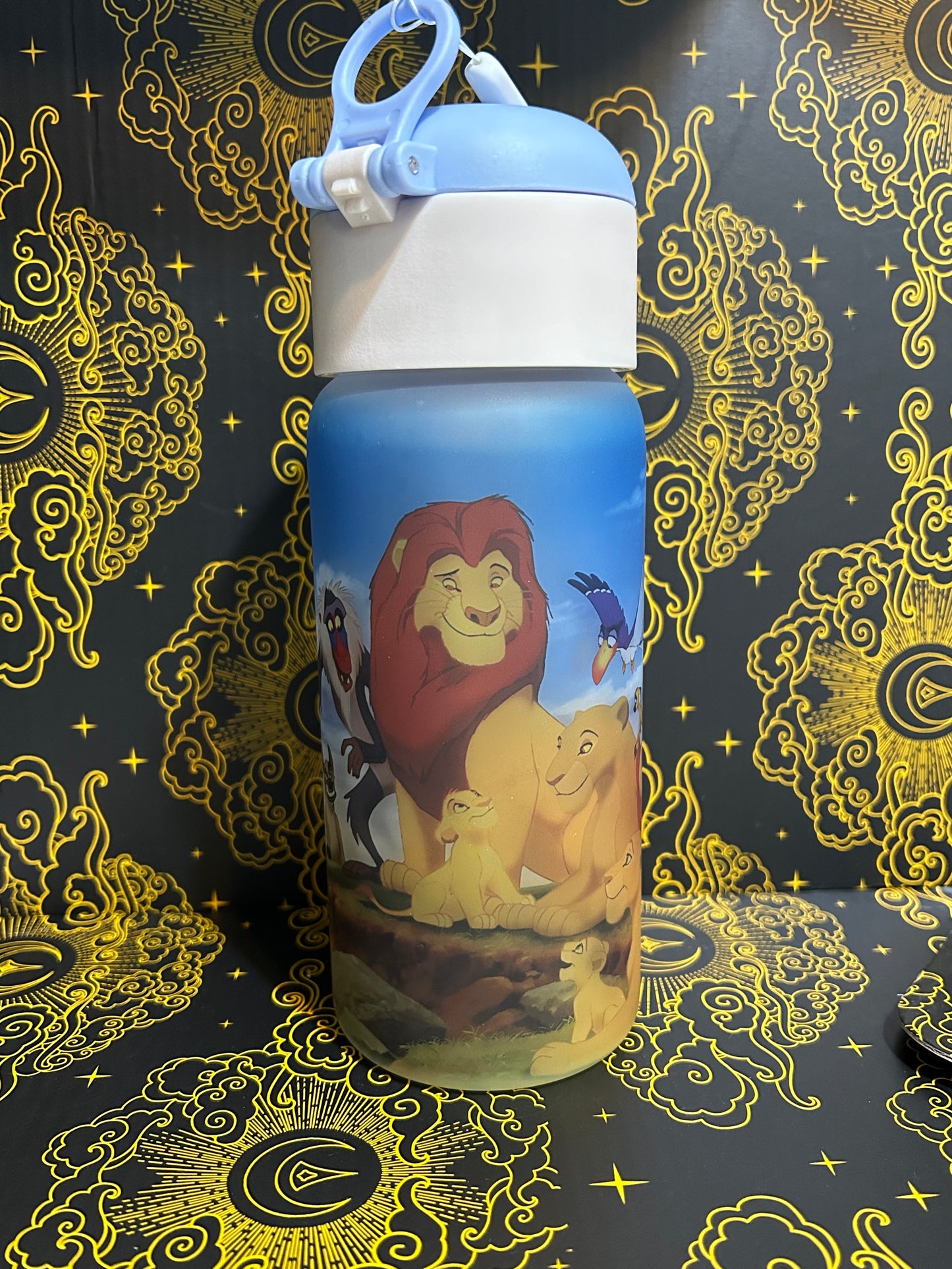 15oz glass lion