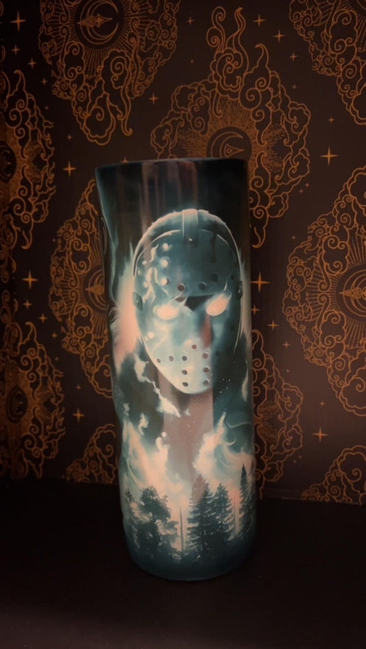 5 Character horror Glow-in-dark tumbler