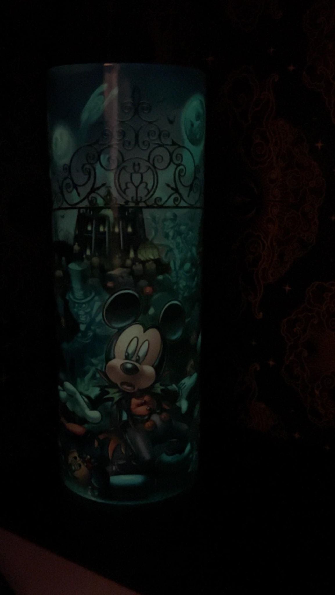 Mickeys Halloween Glow-in-dark tumbler