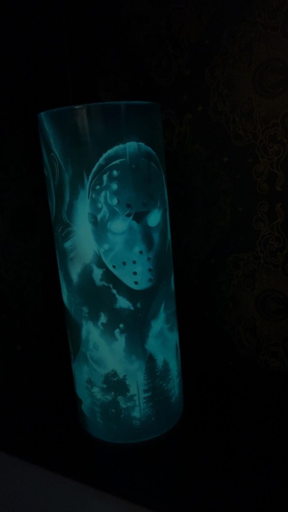 5 Character horror Glow-in-dark tumbler