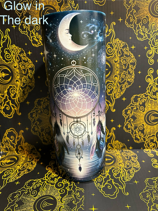 Night dream glow in the dark tumbler