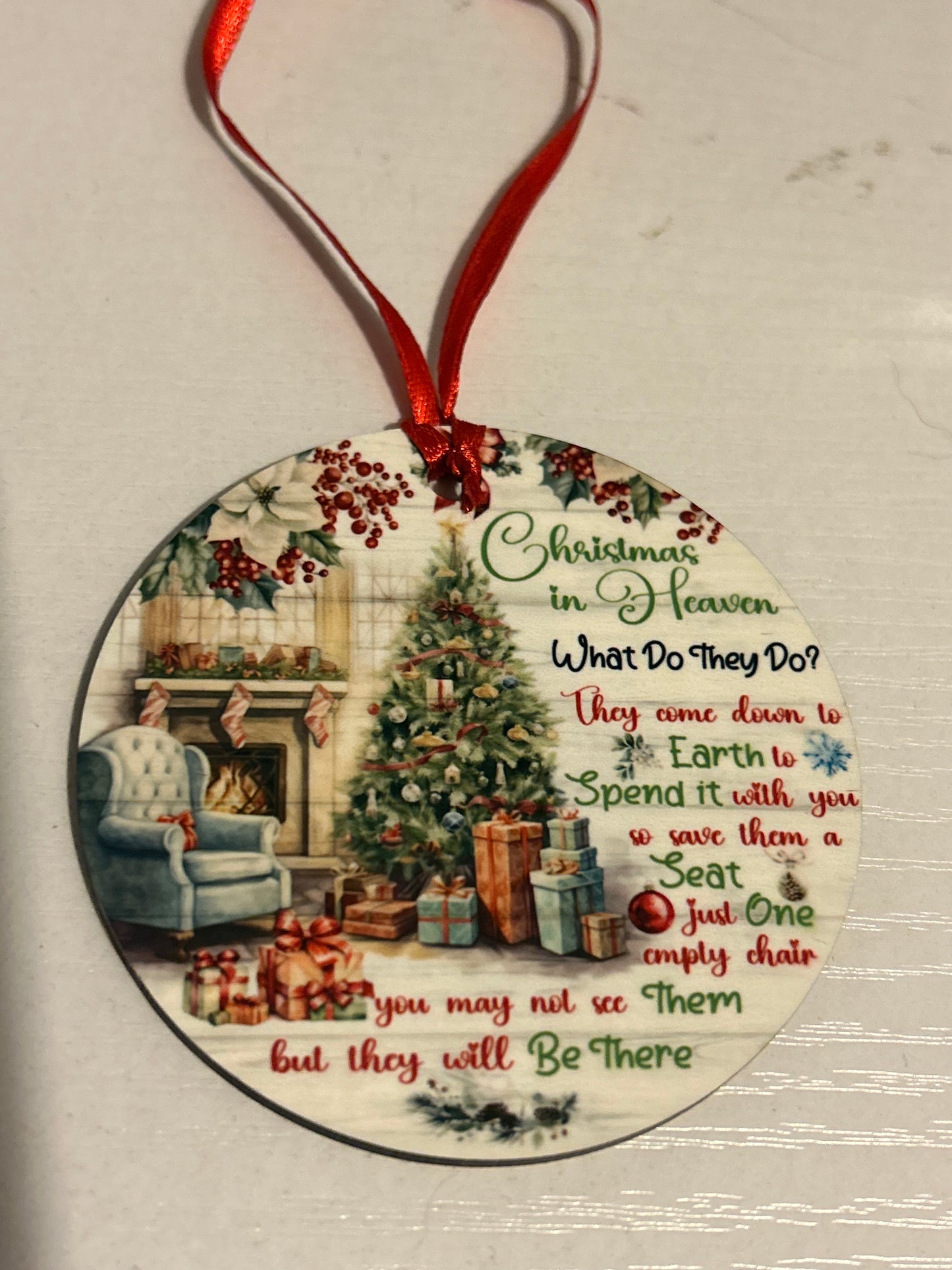 Christmas in Heaven ornament