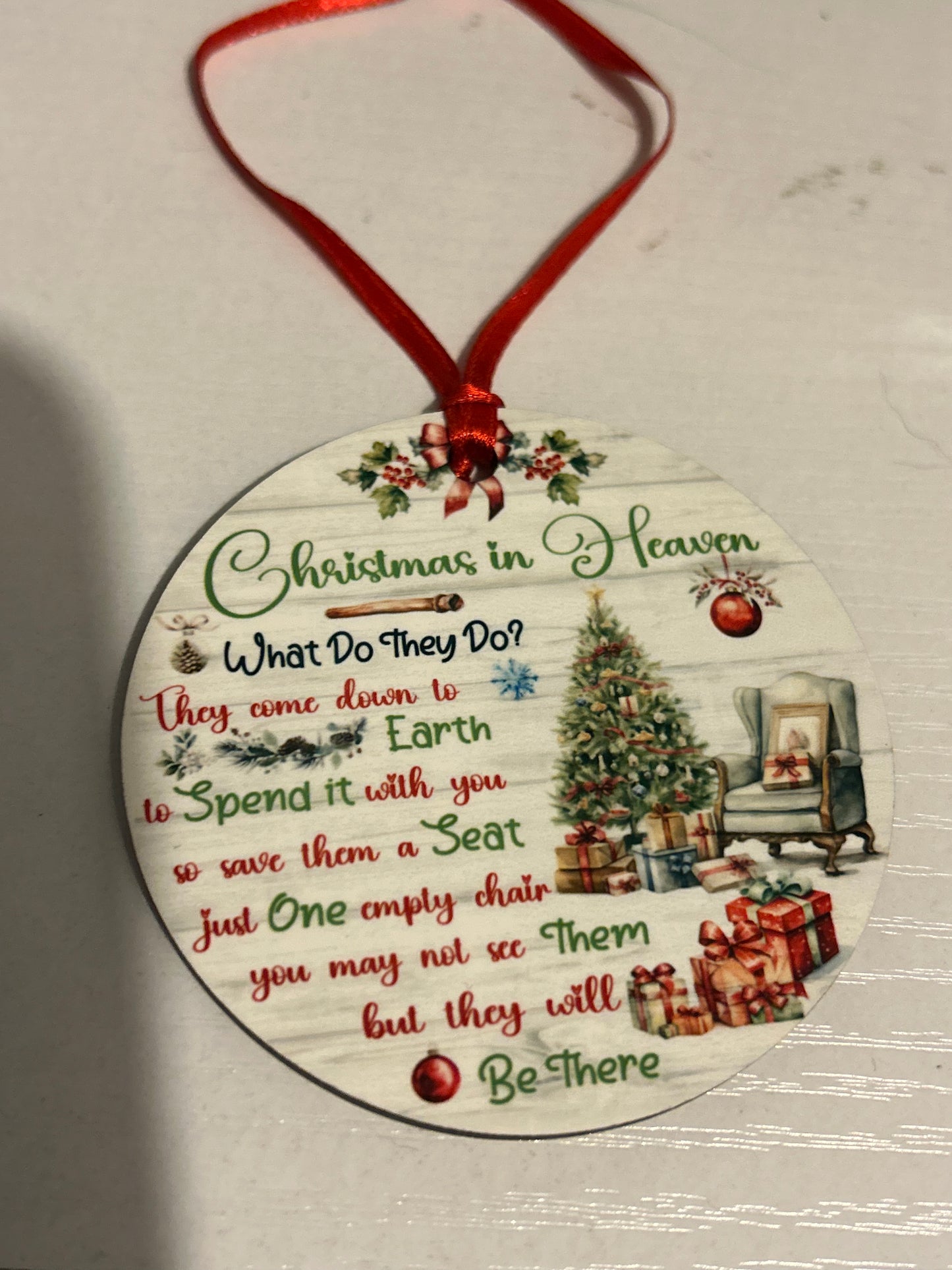 Christmas in Heaven ornament