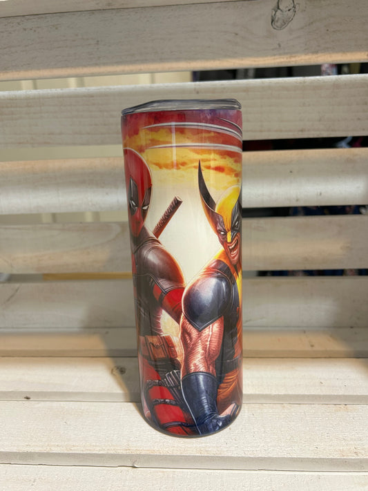 Deadpool vs Wolverine tumbler