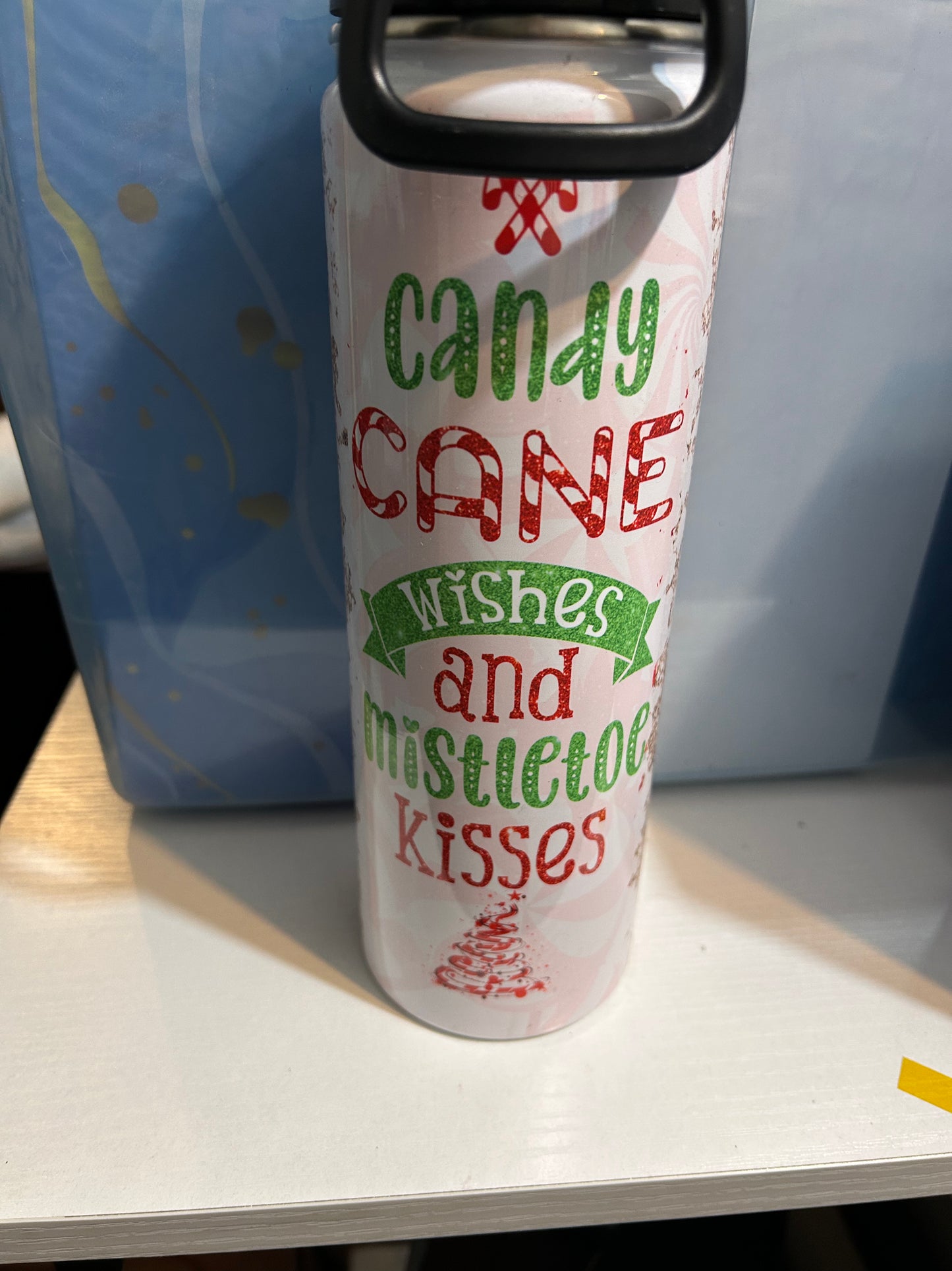 Candy cane sports tumbler