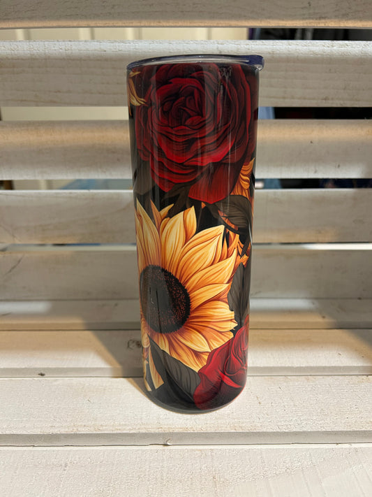 Sunflower Rose Tumbler