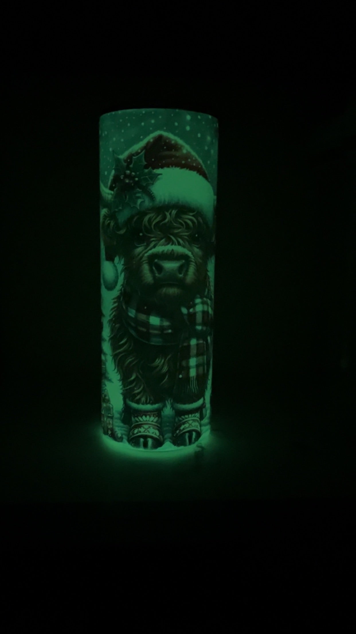 Christmas Highland glow in the dark