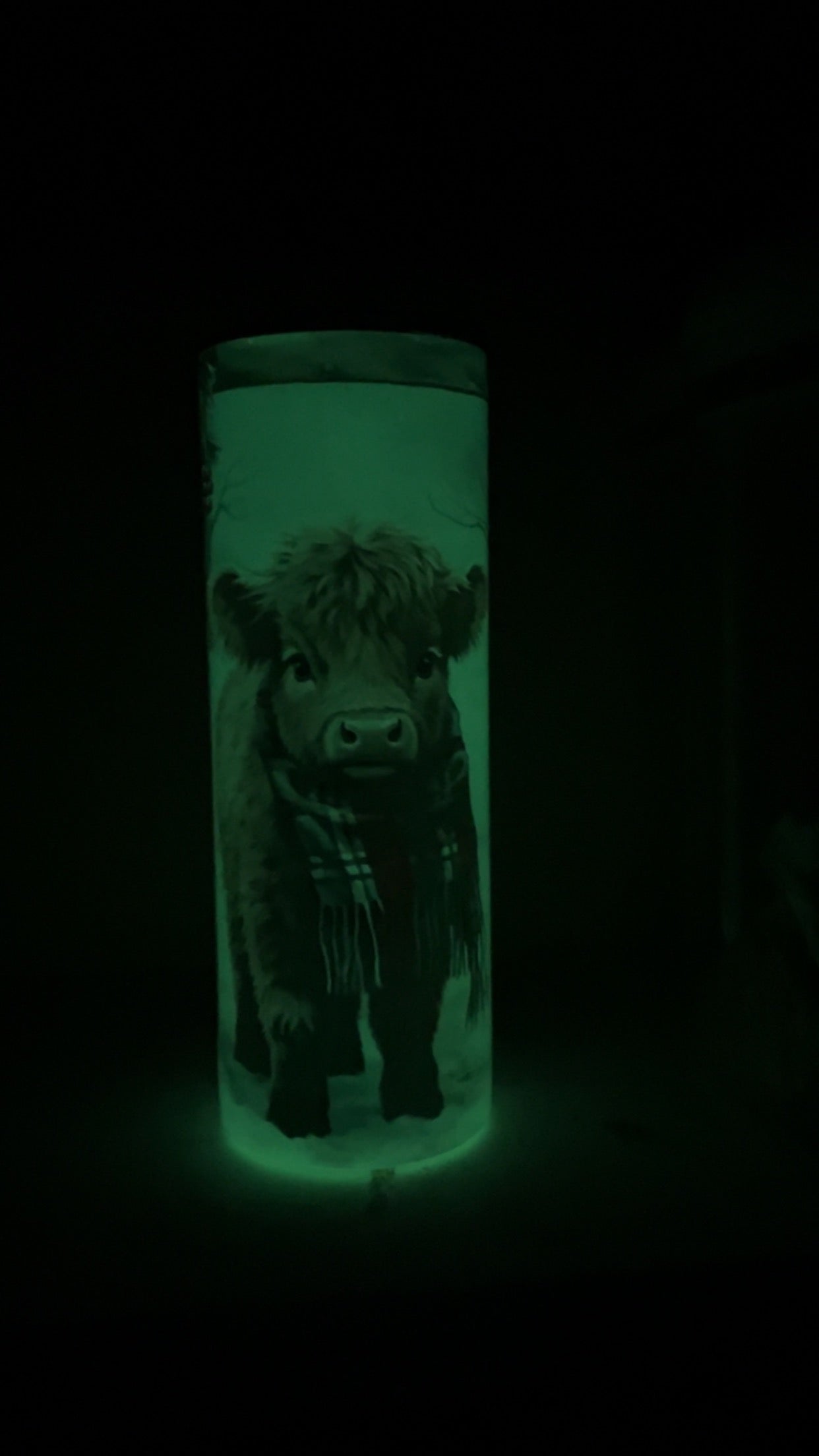 Glow in the dark highland tumbler