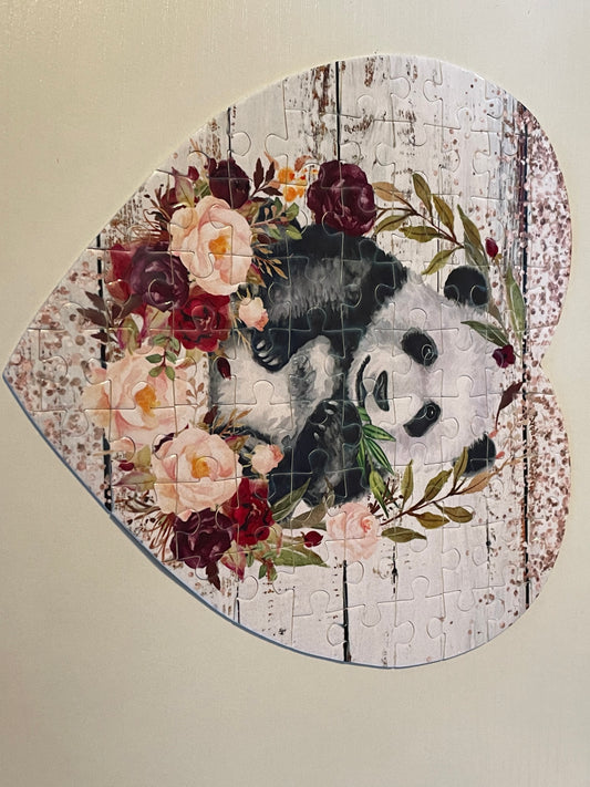 Heart panda puzzle
